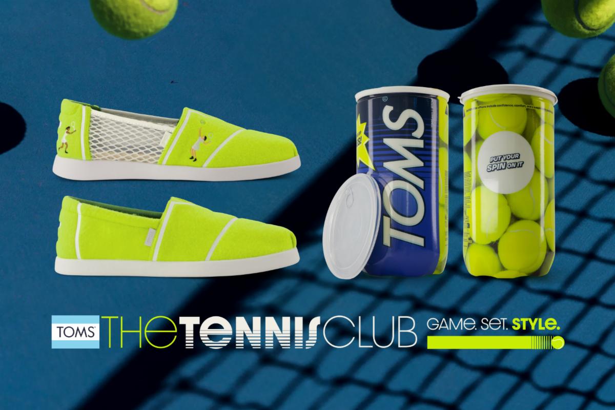 TOMS Serves Up Bold New Tennis Ball-Inspired Alpargatas